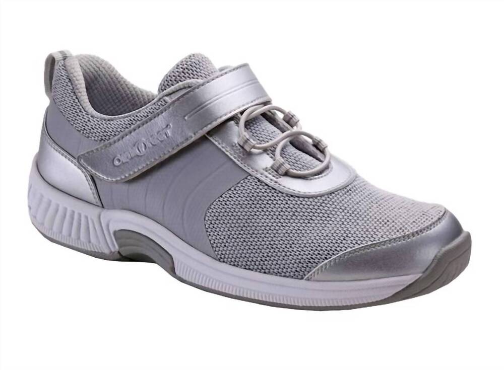 NEW ORTHOFEET women's joelle orthopedic walking shoe in gray